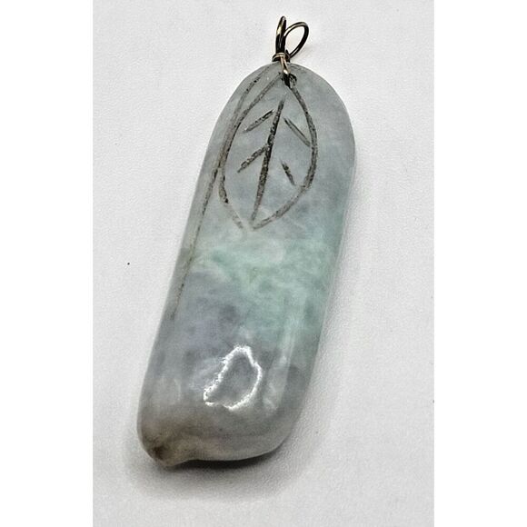 Carved Jade Pendant 2in - Picture 1 of 6